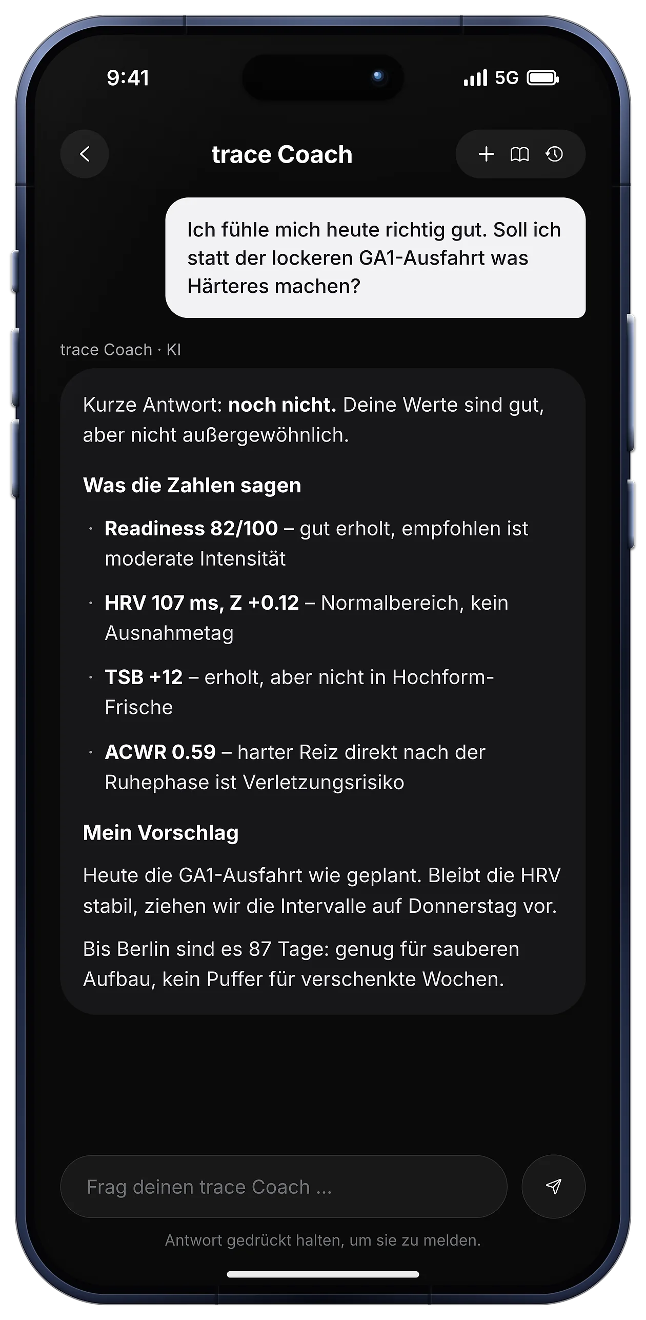 Ein Coach, der deine Daten kennt.
